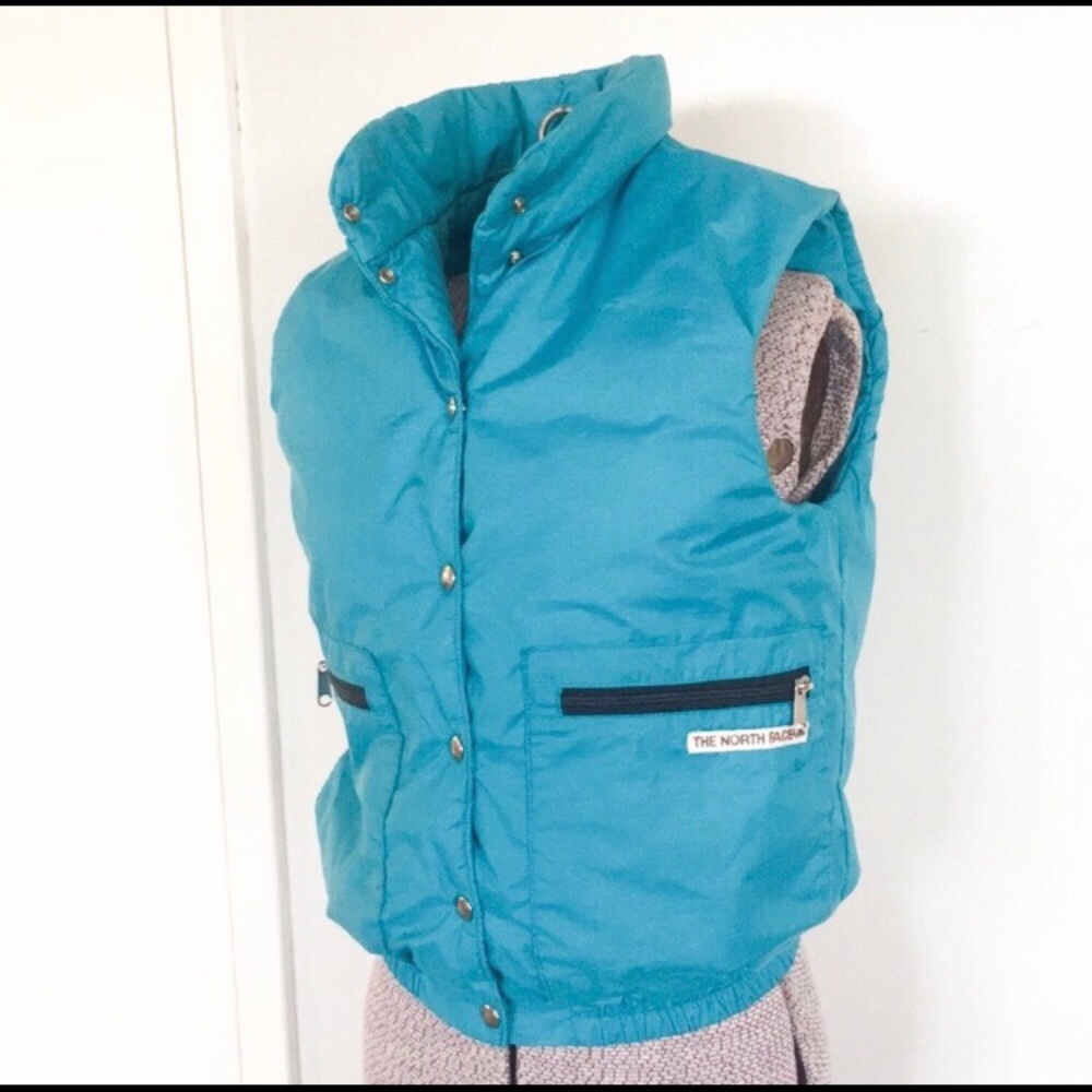 Vintage The North Face Teal Puffer Vest Women’s S